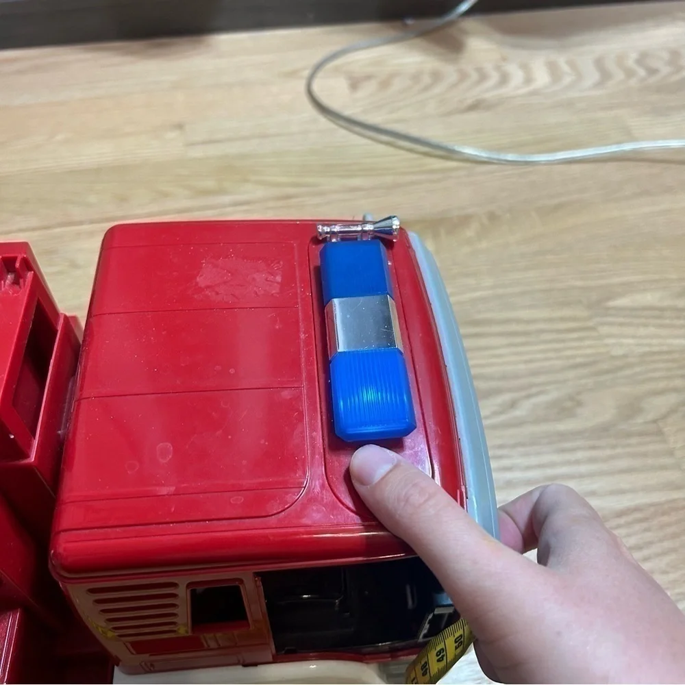 Driven by Battat Bright Red & White Fire Truck Toy Vehicle Lights 24 Ladder